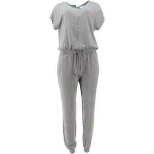 NWT SKINNYGIRL BRAVE FRENCH-TERRY‎ JUMPSUIT HEATHER GRAY XL